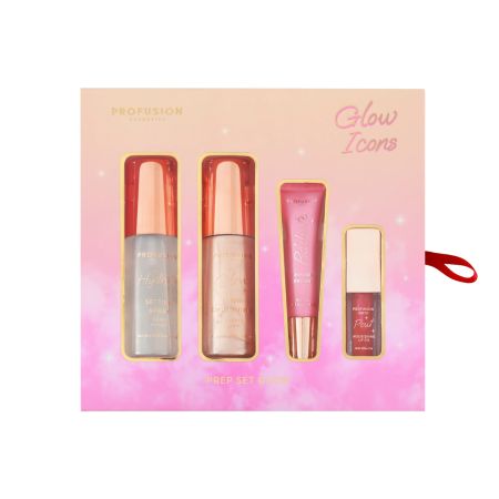 Set de machiaj pentru fata Glow Icons, 4 bucati, Profusion Cosmetics