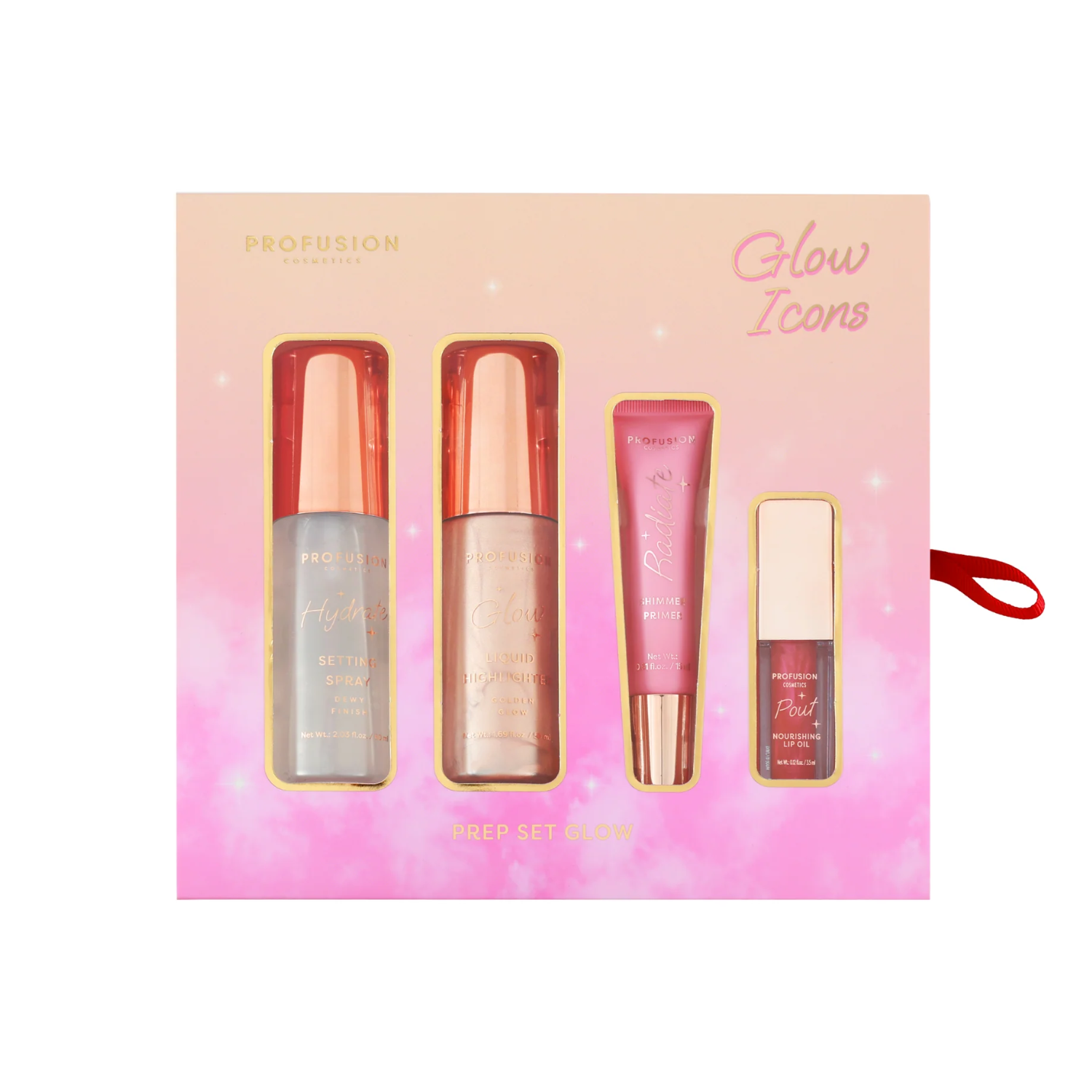Set 4 produse de machiaj Glow Icons, Profusion Cosmetics