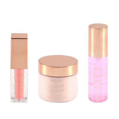 Set spray de corp, unt de corp si ulei de buze Ultimate Shimmer, Profusion Cosmetics 743670