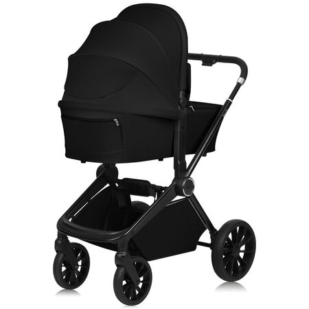 Carucior reversibil  2 in 1 cu landou si ventilatie 3D Mika Plus, pana la 22 kg, Negru, Lionelo 743718