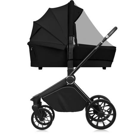 Carucior reversibil  2 in 1 cu landou si ventilatie 3D Mika Plus, pana la 22 kg, Negru, Lionelo 743716