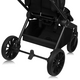 Carucior reversibil  2 in 1 cu landou si ventilatie 3D Mika Plus, pana la 22 kg, Negru, Lionelo 743713