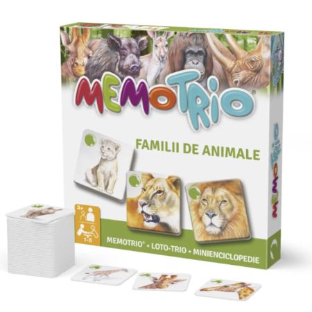 Jocul educativ Memotrio, Familii de Animale, 3 ani+, Star-E