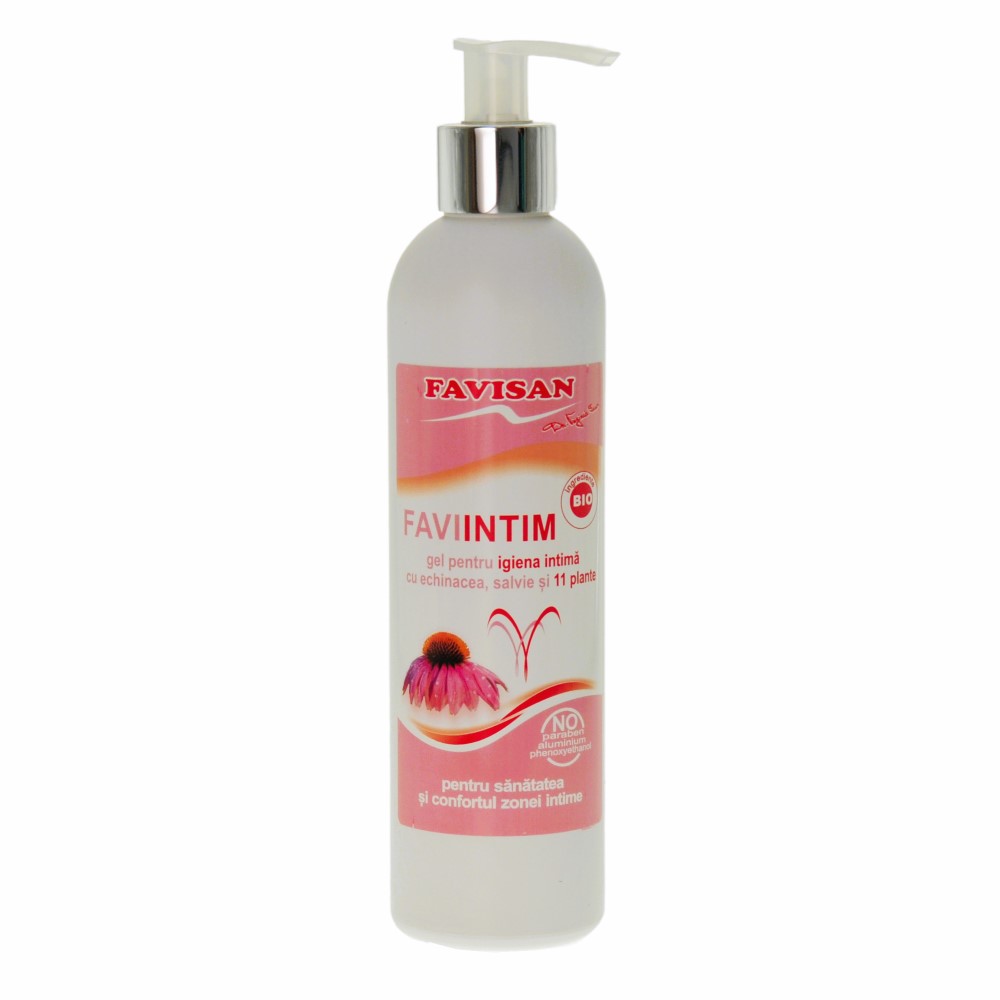 Gel pentru igiena intima cu 11 plante Faviintim, 250 ml, Favisan