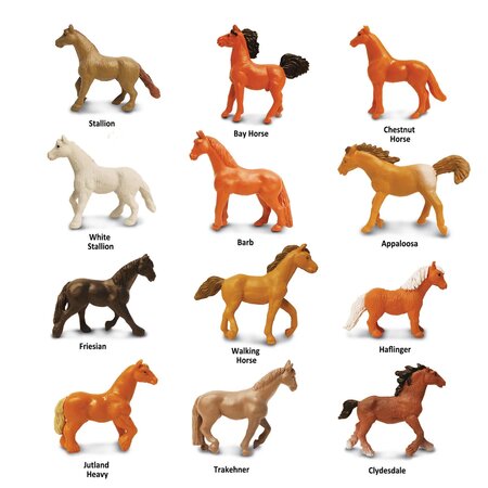 Set figurine pictate manual, Cai din rase, 3 ani+, 12 bucati, Safari Ltd 743894