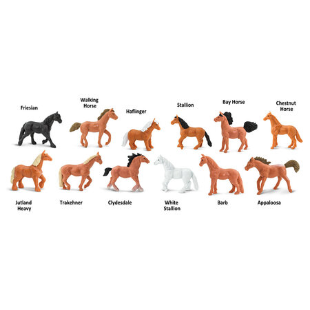 Set figurine pictate manual, Cai din rase, 3 ani+, 12 bucati, Safari Ltd 743878