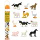 Set figurine pictate manual, Animale de ferma, 3 ani+, 12 bucati, Safari Ltd 743895