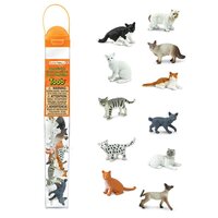 Set figurine pictate manual, Pisici, 3 ani+, 11 bucati, Safari Ltd