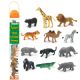 Set figurine pictate manual, Animale salbatice, 3 ani+, Safari Ltd 743887
