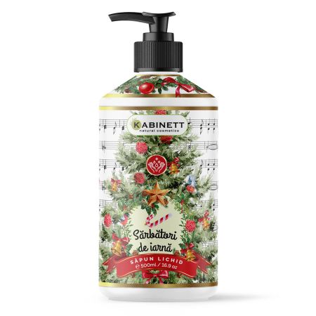 Sapun lichid cremos, Sarbatori de iarna, 500 ml, Kabinett