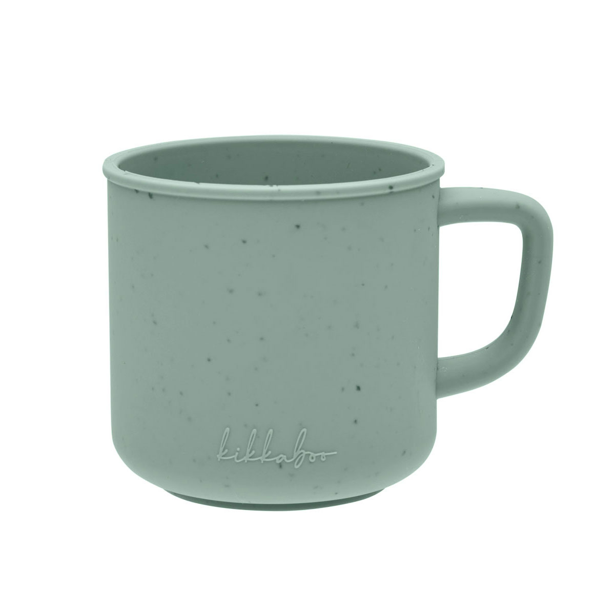 Cana din silicon cu maner Platinum, Sage, + 6 luni, 200 ml, Kikka Boo