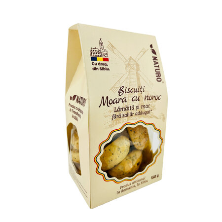 Biscuiti lamaita si mac Moara cu Noroc, 150 g, Naturo 816149