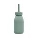 Pahar din silicon cu pai Platinum, Sage Green, + 18 luni, 200 ml, Kikka Boo 743959