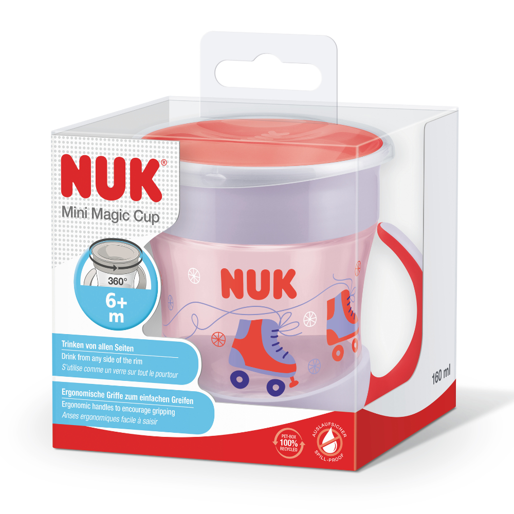 Cana Mini Magic cu maner, Diverse Culori, 6 luni+, 160 ml, Nuk