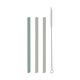 Set 3 paie din silicon + perie de curatare Platinum, Sage Green, Kikka Boo 743992