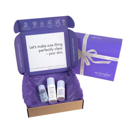 Kit iluminare ten cu apa micelara Cleanse, Ser Glow, Ser Illuminate, 30ml+30g+50g, Se:Reskin