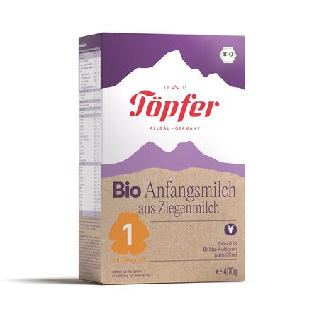Lapte praf Bio de capra Formula 1, 400 g, Topfer 744100