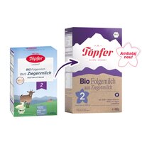 Lapte praf Bio de capra Formula 2, 400 g, Topfer