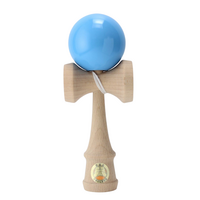 Kendama Ozora - joc de indemanare din lemn, 18 cm, Albastru, 7 ani+, Ozora