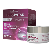 Crema fotoprotectie Age Control cu SPF50 H3 Evolution, 50 ml, Gerovital