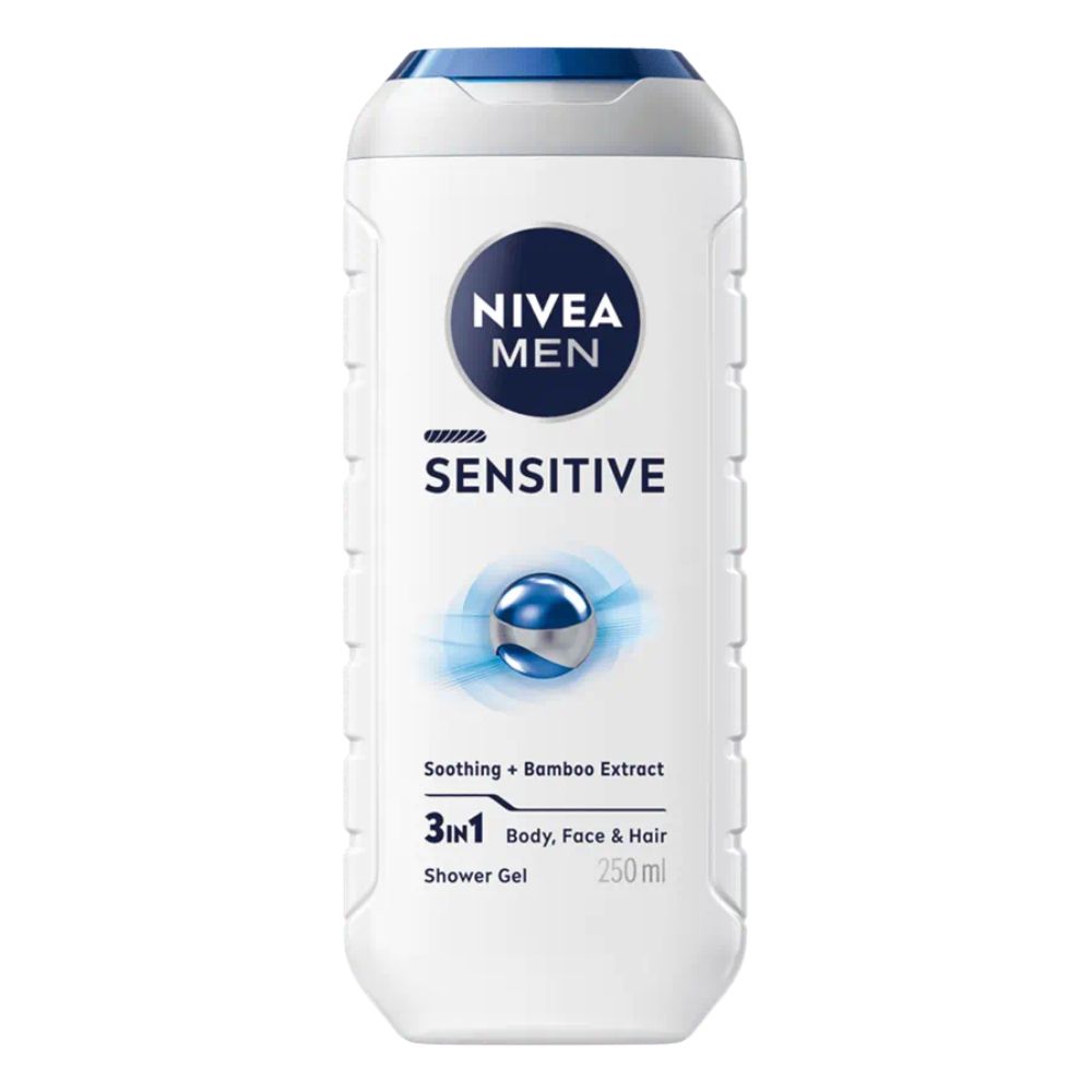Gel de dus Sensitive, 250 ml, Nivea Men