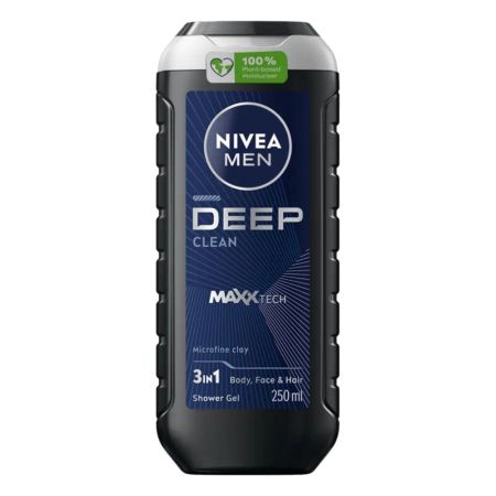 Gel de dus Men Deep Black, 250 ml, Nivea