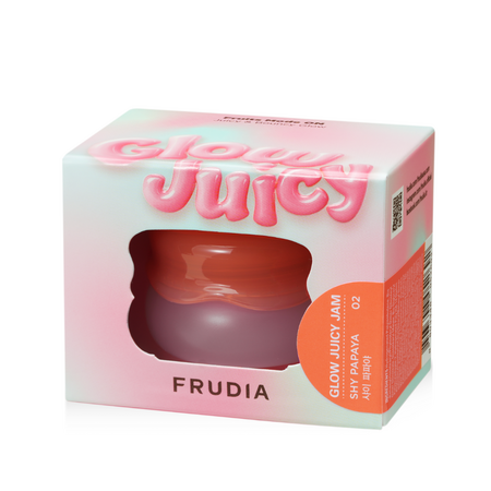 Balsam multifunctional buze si obraz Glow Juicy Jam, 02 Shy Papaya, 4.5 g, Frudia 744254