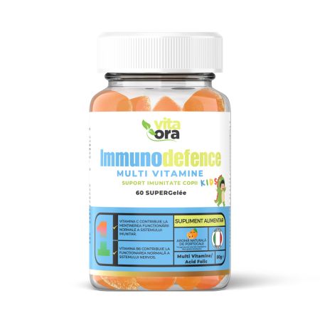 Immunodefence Kids Super Gelee, aroma de portocale, 60 jeleuri, Vita Ora