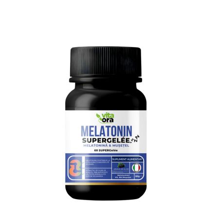 Melatonin Super Gelee, aroma de mure, 60 jeleuri, Vita Ora