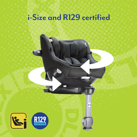 Scaun auto Turn2Me 360 DLX, 40-105 cm, Iron, Graco 744485