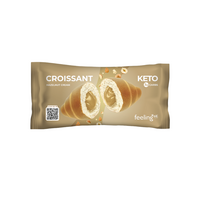 Croissant proteic cu crema de alune de padure, 50 g, Feeling OK