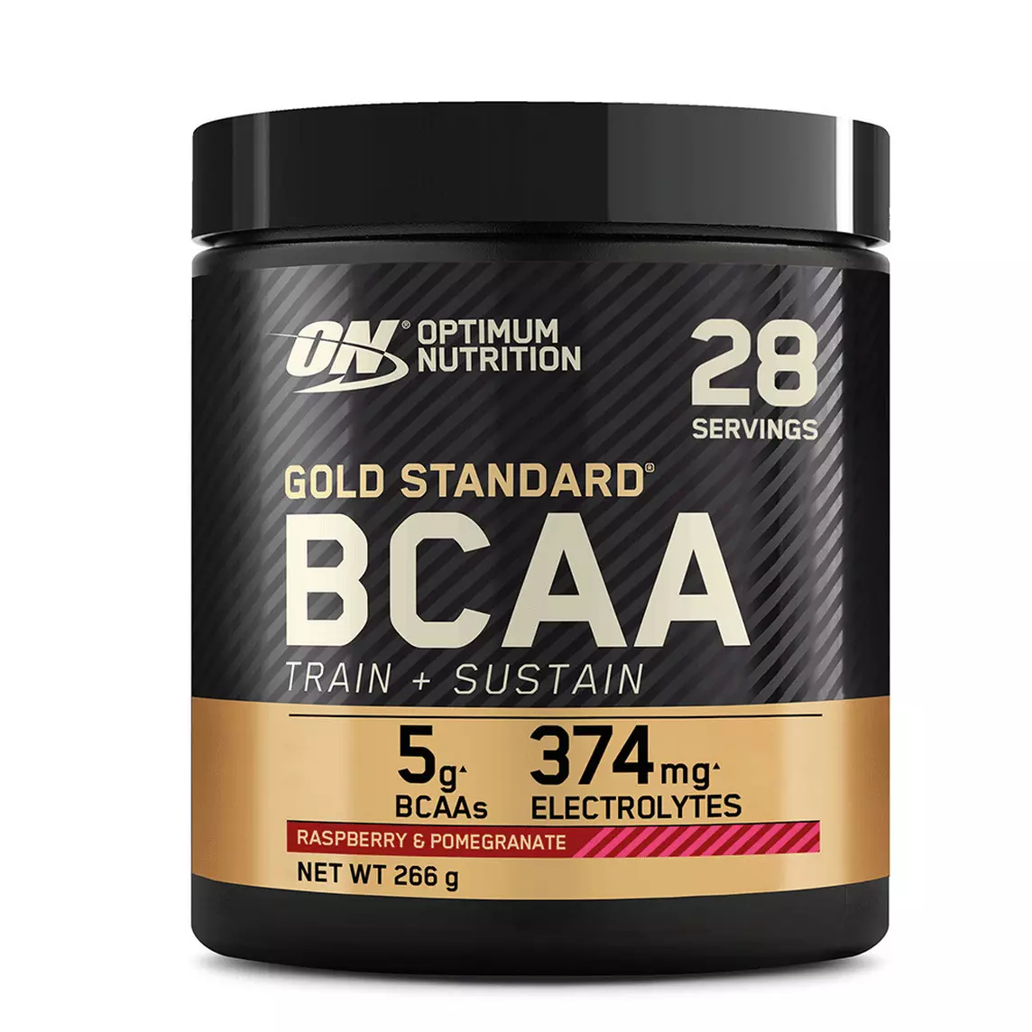 Aminoacizi cu aroma de rodie si zmeura BCCA Gold Standard, 266 g, Optimum Nutrition