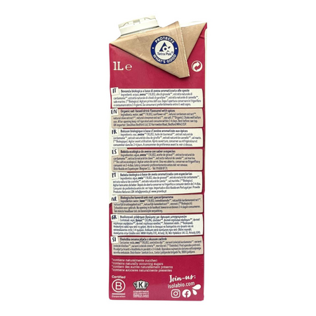 Bautura Bio de ovaz Chai, 1 litru, Isola Bio 744596