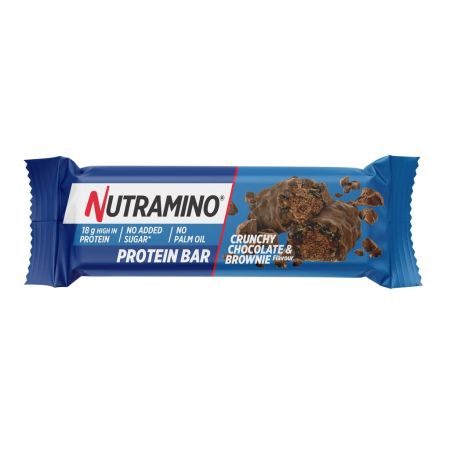 Baton proteic cu aroma de brownie cu ciocolata, 55 g, Nutramino