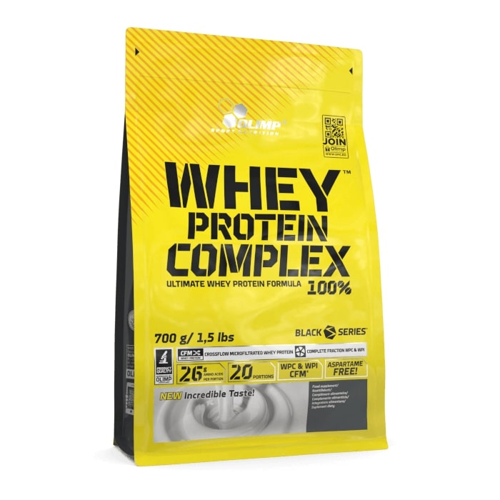 Pudra proteica zer Whey Protein Complex 100%, aroma de vanilie, 700 g, Olimp Sport Nutrition