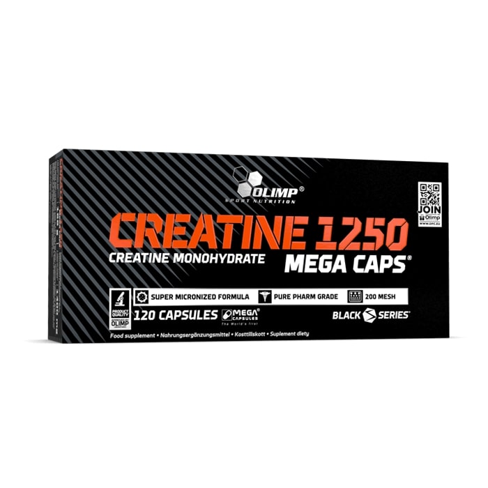 Creatina monohidrata micronizata 1250, 120 capsule, Olimp Sport Nutrition