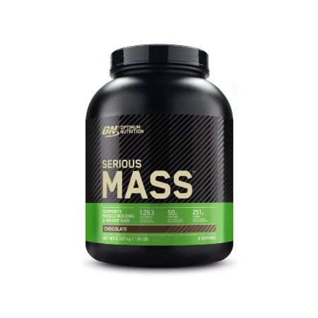 Pudra proteica cu aroma de ciocolata Gainer Serious Mass, 2.73 kg, Optimum Nutrition