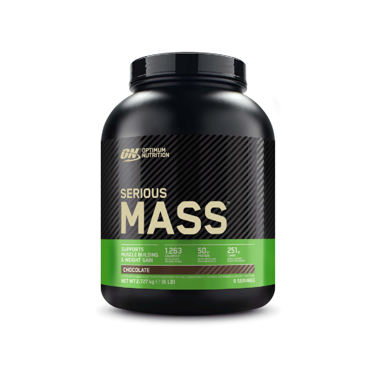 Pudra proteica cu aroma de ciocolata Gainer Serious Mass, 2.73 kg, Optimum Nutrition
