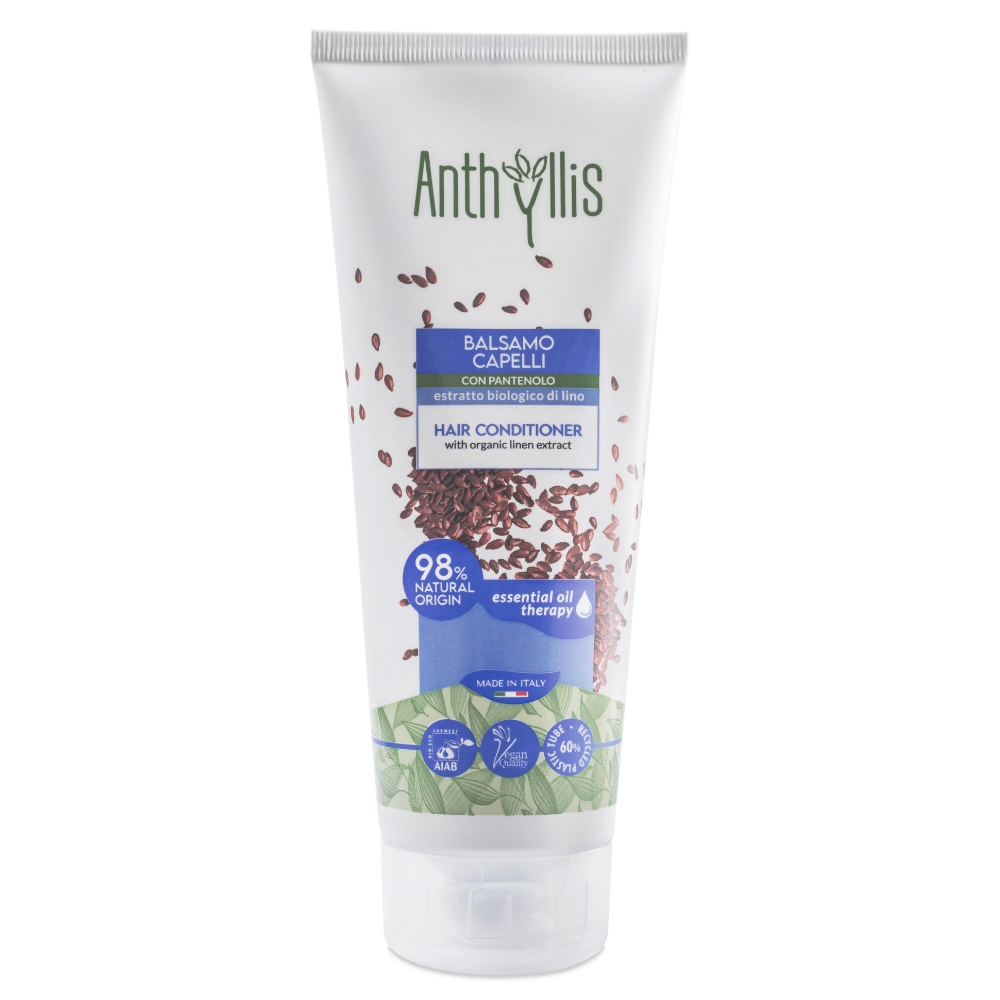 Balsam Bio pentru par cu pantenol si extract de in, 200 ml, Anthyllis