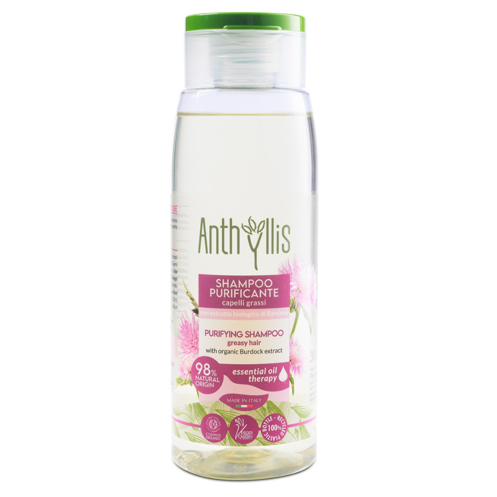 Sampon Bio purificator pentru par gras, 300 ml, Anthyllis