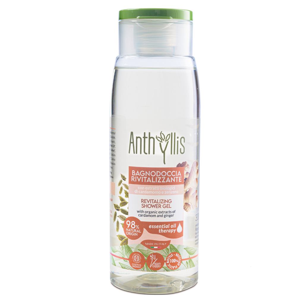 Gel de dus revitalizant Bio cu ghimbir si cardamon, 300 ml, Anthyllis