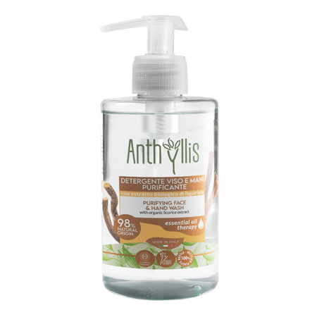 Sapun lichid Bio purificator pentru maini si fata, 300 ml, Anthyllis