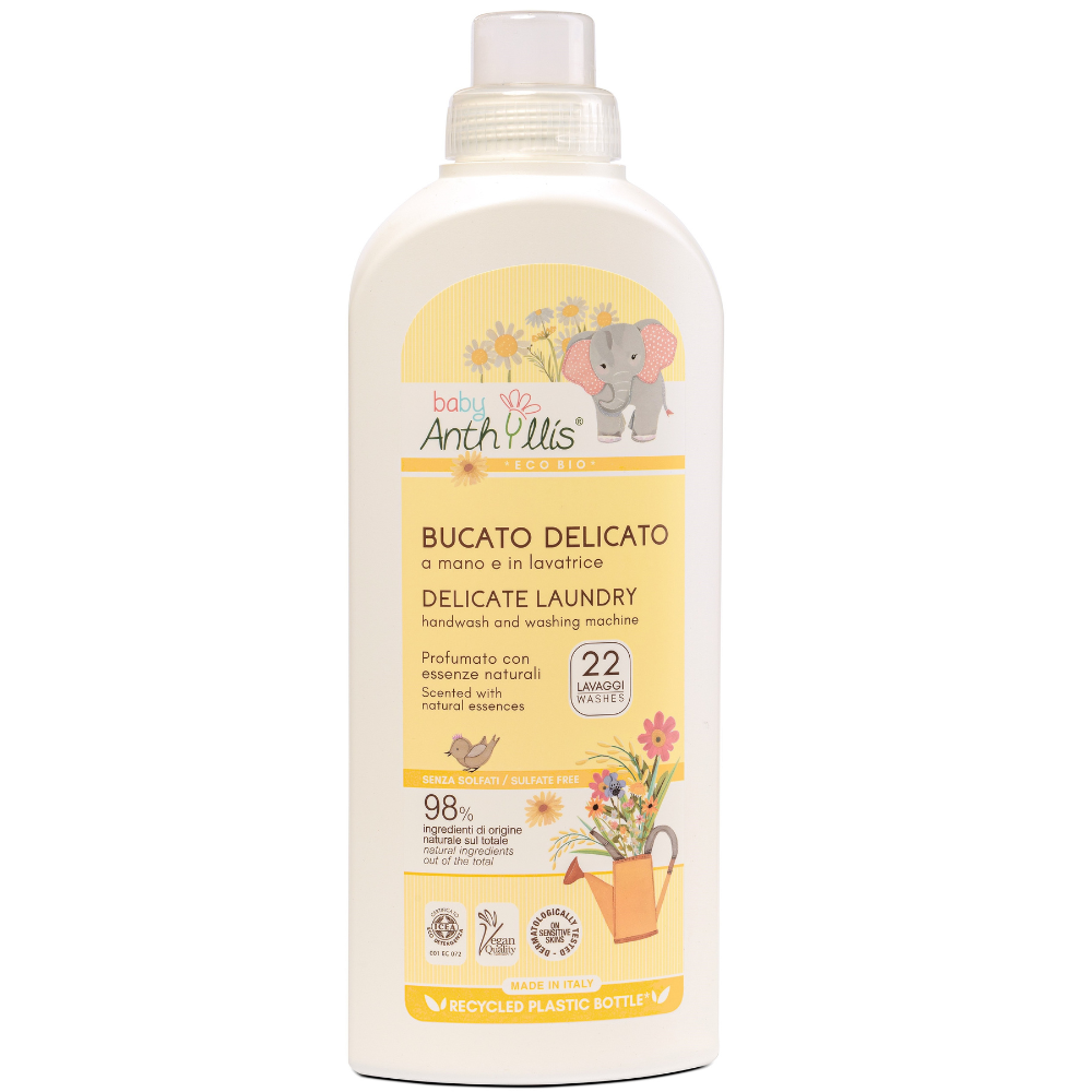 Detergent lichid Eco pentru rufe bebelusi, 1 litru, Baby Anthyllis
