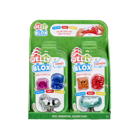 Set de constructie Prietenii de la ferma, 2 ani+, 3 piese, Jelly Blox 744761
