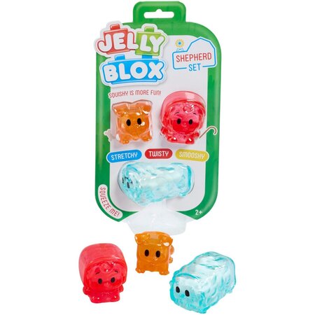 Set de constructie Prietenii de la ferma, 2 ani+, 3 piese, Jelly Blox 744759