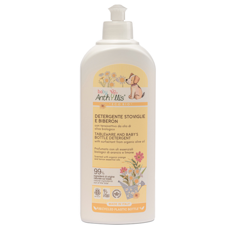 Detergent solutie Eco pentru vesela, biberoane si tetine, 1 litru, Baby Anthyllis