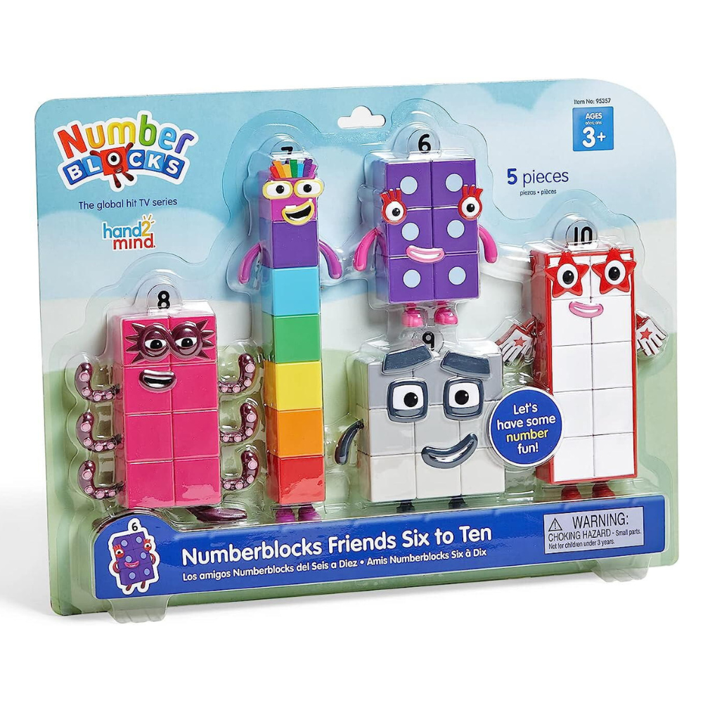 Set figurine Numberblocks de la 6 la 10, 3 ani+, Hand2Mind