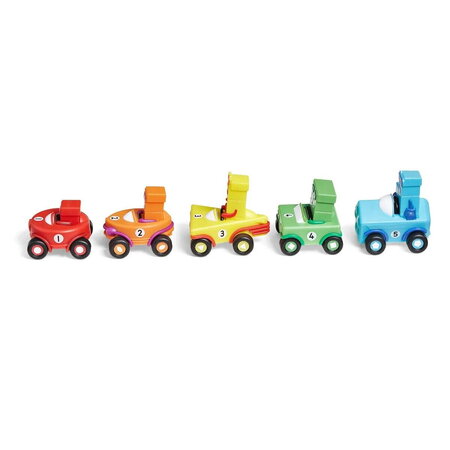 Set mini vehicule Numberblocks, 3 ani+, Hand2Mind 744805