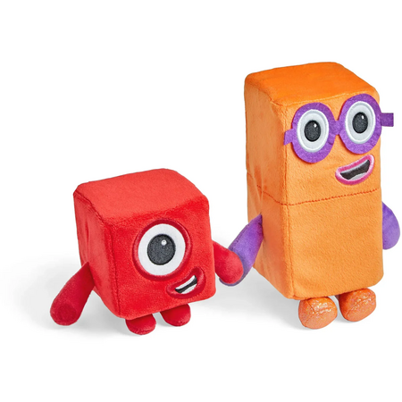 Set mascote din plus Numberblocks Unu & Doi, 18 luni+, Hand2Mind 744809