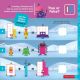 Carte cu abtibilduri si activitati Numberblocks, Magia Craciunului, 3 ani+, Hand2Mind 744844